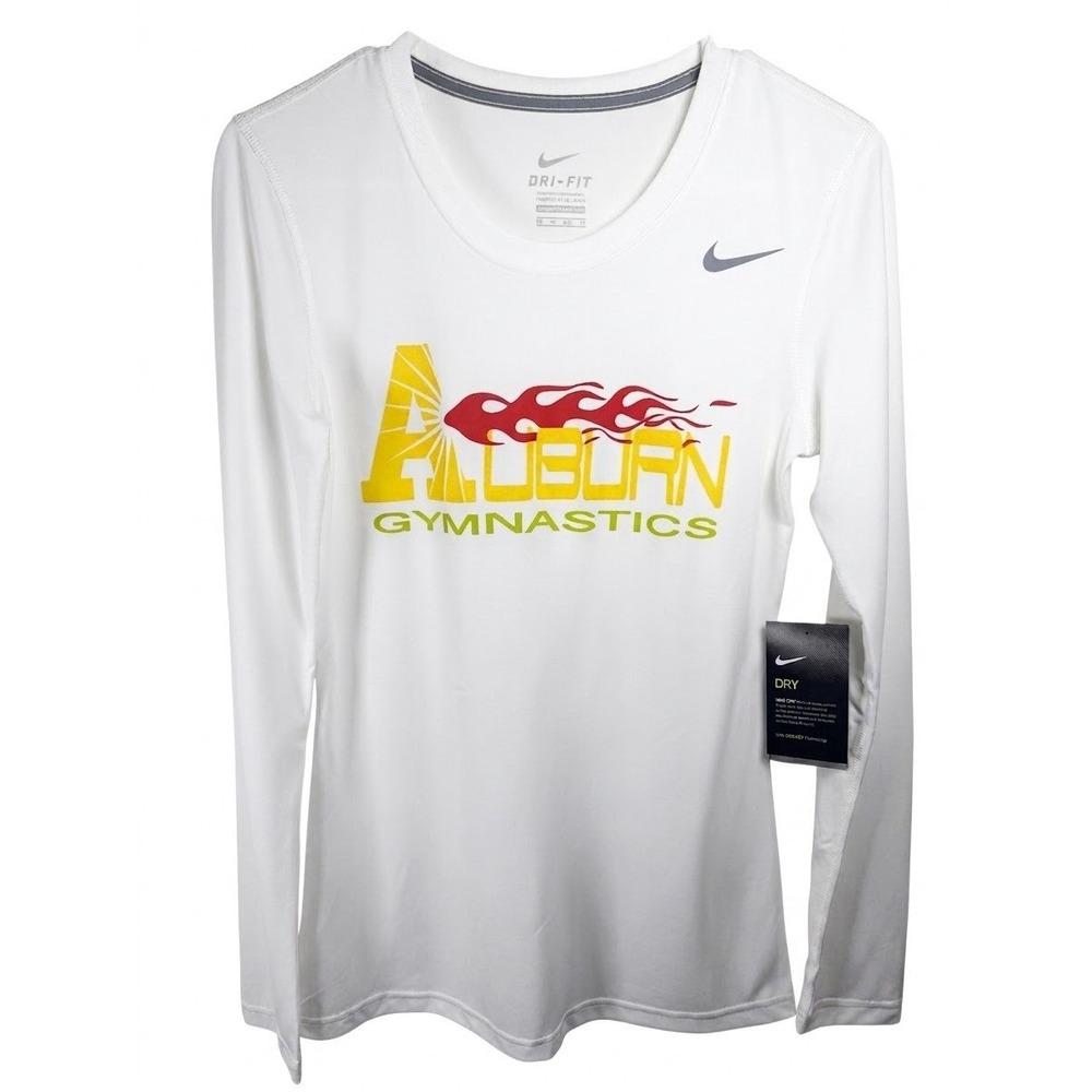 NWT Nike Dri-Fit Auburn University Gymnastics Long Sleeve Shirt Women's XS